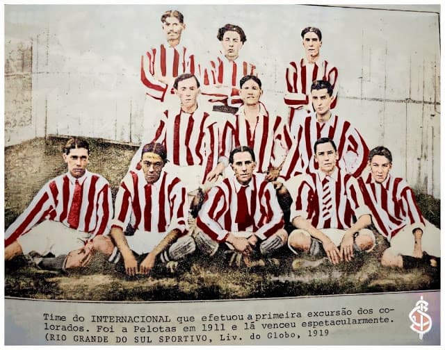Time do Internacional em 1911 — primeira excursão dos Colorados